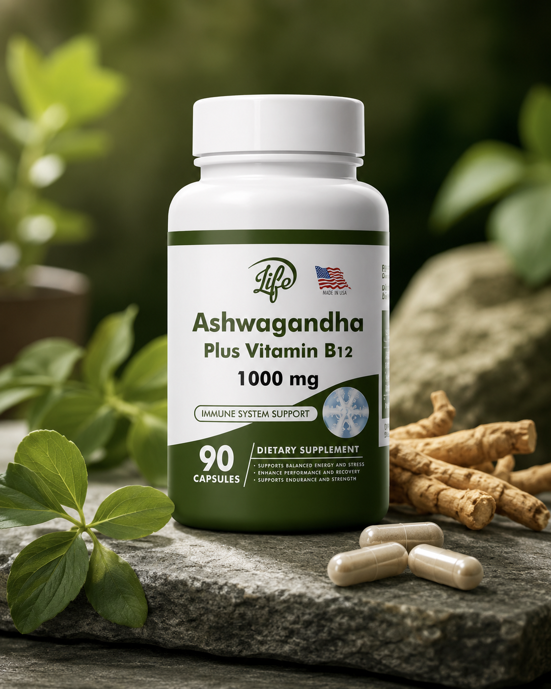 Ashwagandha + Vitamina B12 4K