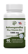 Ashwagandha Plus Vitamina B12 1000mg 90 Cápsulas - frente