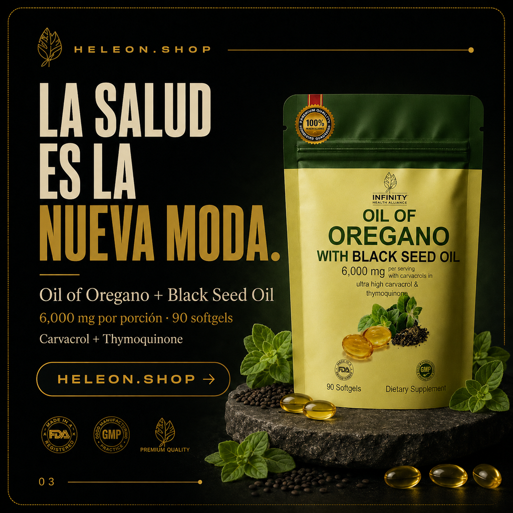 Oregano Oil + Black Seed Oil 6000mg (90 Softgel)